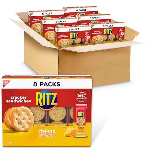 RITZ Cheese Sandwich Crackers, 48 Snack Packs