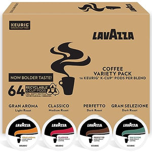 Lavazza Coffee K-Cup Pods Variety Pack, 64 Count