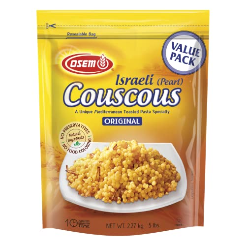 The Original Israeli Couscous by Osem, 5lb Resealable Bag