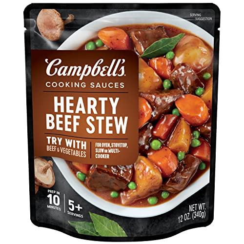 Campbell's Hearty Beef Stew Cooking Sauce, 12 oz