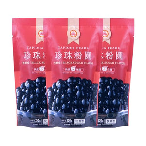 WuFuYuan Boba Tapioca Pearl, Black Sugar Flavor, 8.8 Oz