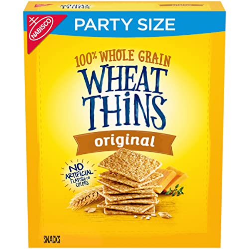 Wheat Thins Original Whole Grain Crackers, Party Size, 20 oz