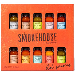 Smokehouse by Thoughtfully, Gourmet Hot Sauce Gift Set, 10 Flavors