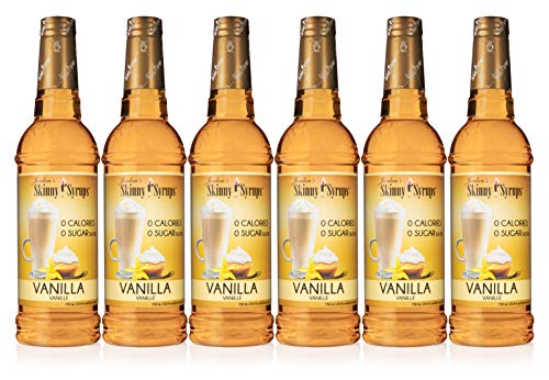 Jordan's Skinny Syrups Vanilla Flavor, 25.4 Fl Oz, Pack of 6