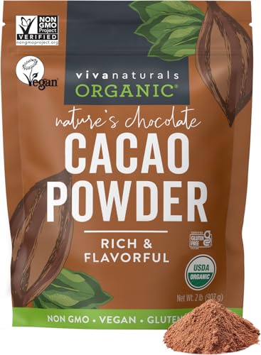 Viva Naturals Organic Cacao Powder, 2 lb