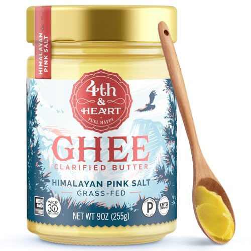 4th & Heart Himalayan Pink Salt Grass-Fed Ghee, 9 Ounce