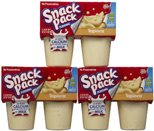 Hunts Snack Pack Tapioca Pudding, 12 Cups