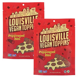 Louisville Vegan Jerky Pepperoni Bits, 3 oz (2-Pack)