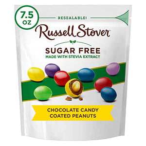 Russell Stover Sugar Free Chocolate Peanut Gems, 7.5 Oz Bag