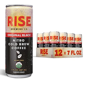 RISE Brewing Co. Black Nitro Cold Brew Coffee, 12 Pack