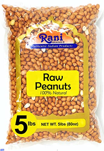 Rani Peanuts, Raw Whole With Skin, 80oz Bulk