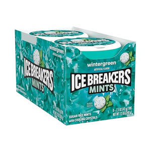 ICE BREAKERS Wintergreen Mints, 1.5 oz (8 Count)