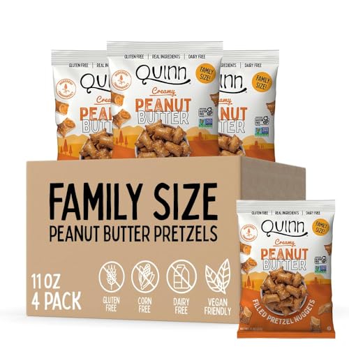 Quinn Peanut Butter Filled Pretzel Nuggets, 11 oz, 4 Pack