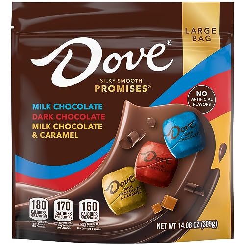 DOVE PROMISES Milk, Dark & Caramel Chocolate, 14.08 oz