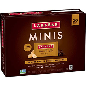 Larabar Peanut Butter Chocolate Chip Mini Bars, 20 ct