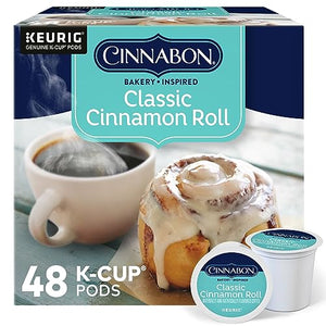 Cinnabon Classic Cinnamon Roll K-Cup Pods, 48 Count