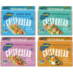 Crispbread Variety 4-Pack: Multi Grain, Whole Grain, Rye Lite, Sourdough