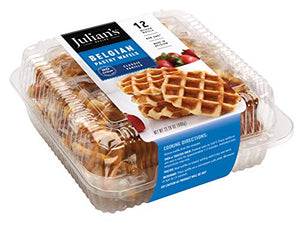 Julian's Recipe Vanilla Pastry Wafels, 12/1.94 oz - Made in Belgium