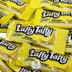 Laffy Taffy Mini Wrapped Bars, 1 Pound (Banana)