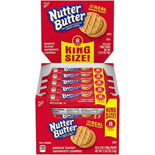 Nutter Butter Peanut Butter Sandwich Cookies, 10 Pack