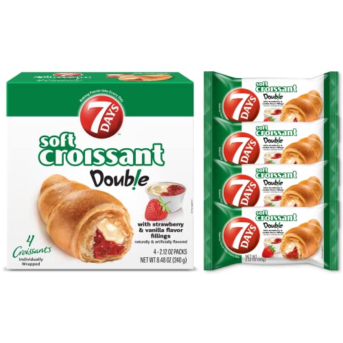 7Days Croissant Strawberry & Vanilla, Pack of 4