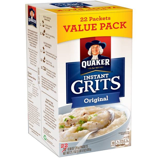 Quaker Instant Grits Original Flavor - 22 Pack