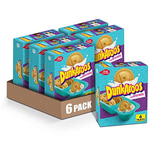 Dunkaroos Vanilla Cookies and Rainbow Chip Frosting, 6 Pack