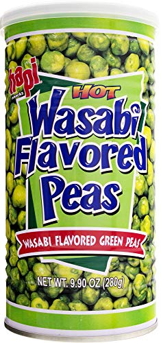 Hapi Hot Wasabi Peas, 9.9 Ounce Tins, Pack of 4