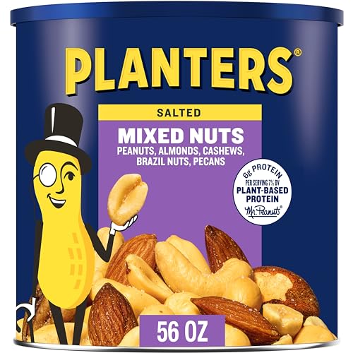 PLANTERS Salted Mixed Nuts, 56oz Canister