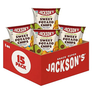 Jackson's Sweet Potato Kettle Chips with Sea Salt, 15 Pack