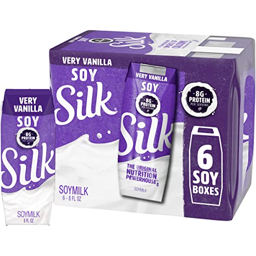 Silk Soy Milk Singles, Very Vanilla, 8 oz, 6 Pack