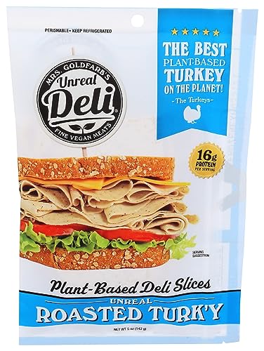 Unreal Deli Roasted Turk'y Plant Based Deli Slices, 5 OZ