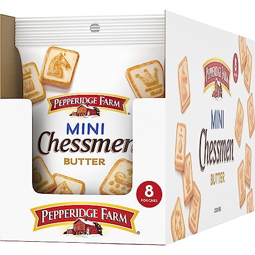 Pepperidge Farm Chessmen Minis Butter Cookies, 8 Packs