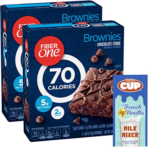 Fiber One Chocolate Fudge Brownies, 6 Count (2 Pack)