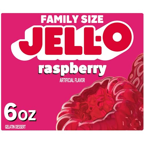 Jell-O Raspberry Gelatin Dessert Mix (6 oz Box)