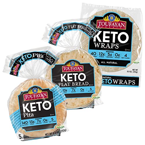 Toufayan KETO Bread Variety Pack, 3-Pack