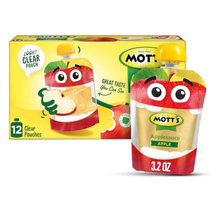 Mott's Original Applesauce, 3.2 oz Pouches, 12 Count