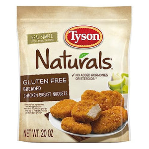 Tyson Naturals Gluten Free Breaded Chicken Breast Nuggets, 20 Oz