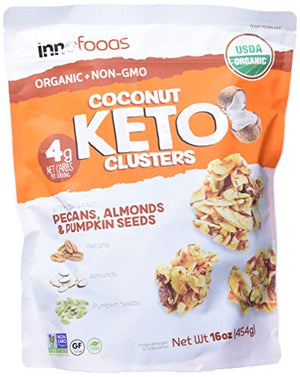 Inno Foods Organic Coconut Keto Cluster, 16 Ounce