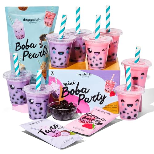 Thoughtfully Mini Boba Party Set, 8 Portions