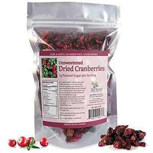 Unsweetened Dried Cranberries, 3oz