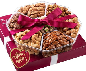 Mother's Day Nuts Gift Basket - Assorted Gourmet Nuts