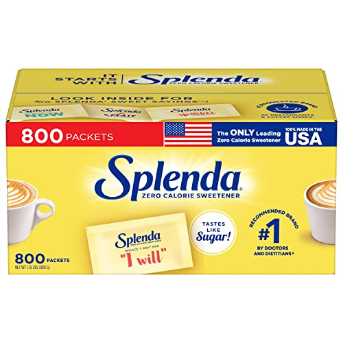 SPLENDA Zero Calorie Sweetener, 800 Packets