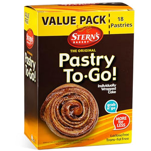 Stern’s Bakery Cinnamon Buns, 18 Individually Wrapped Pastries