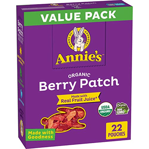 Annie's Organic Berry Patch Bunny Fruit Snacks, 22 Pouches