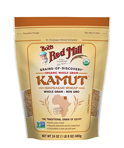 Bob's Red Mill Organic Kamut Khorasan Wheat Berries, 24-ounce, Pack of 4