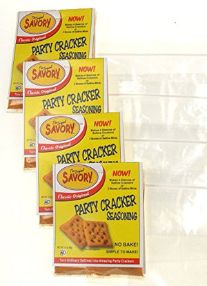 Savory Saltine Seasoning Bundle, 4 Packs + 4 Zip Bags