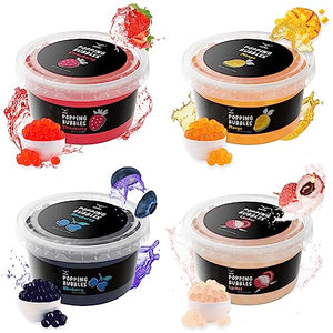 Popping Boba Pearls Kit, 4 Flavors (4 x 17oz)