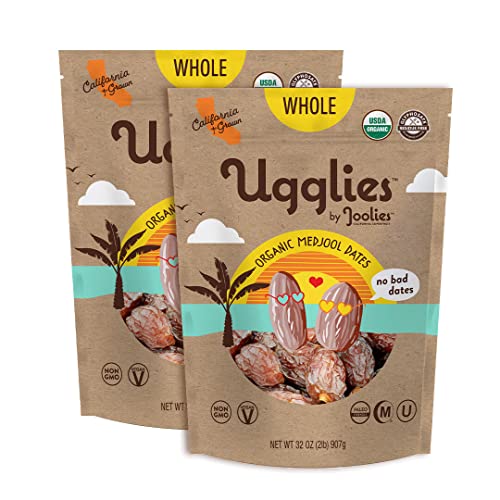 Joolies Organic Whole Medjool Dates, 2 Pound Pouch