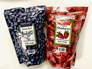 Trader Joe's Freeze Dried Blueberries & Strawberries, 2 Bags